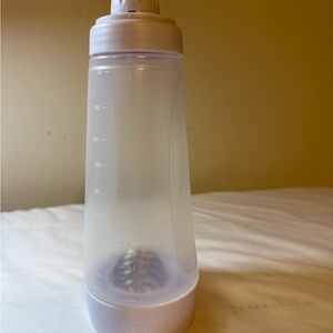 Whiskware Clear Batter Mixing Bottle with White Top